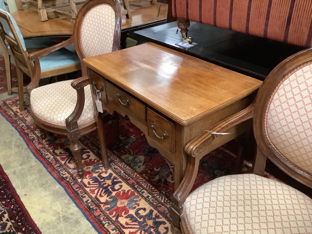 A George III mahogany lowboy, width 78cm, depth 47cm, height 74cm